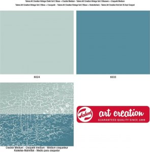 Talens Talens Art Creation Vintage Chalk set Blues | 2 x 100 ml + crackle medium 7