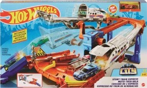 Hot Wheels Tor samochodowy City Hot Wheels GRW38 Odjazdowy Pociąg tor z pociągiem 1