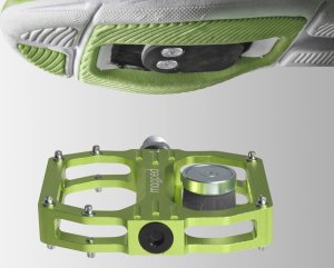Korbi Pedały MAGPED SPORT2 GREEN 200NM (Gravel, Trekking, MTB), Magnetyczne z blokami, Siła magnesu 200Nm dla rowerzystów >75kg, Zielone, Waga 458g (NEW) 4