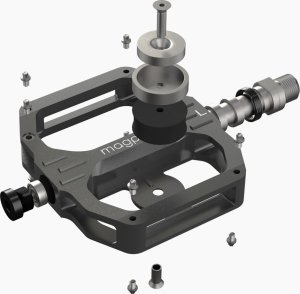 Korbi Pedały MAGPED SPORT2 GREEN 200NM (Gravel, Trekking, MTB), Magnetyczne z blokami, Siła magnesu 200Nm dla rowerzystów >75kg, Zielone, Waga 458g (NEW) 5