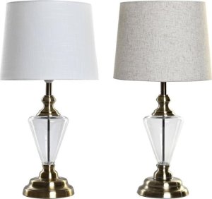 Bigbuy Home Lampa stołowa Home ESPRIT Biały Beżowy Metal Szkło 35 x 35 x 69 cm (2 Sztuk) 1