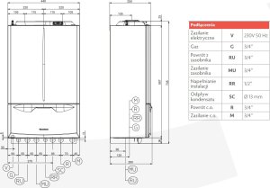 Piec gazowy Immergas Kocioł kondensacyjny VICTRIX EXTRA 12 PLUS, jednofunkcyjny, wiszący 4