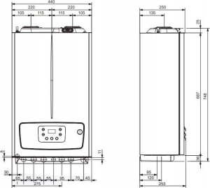 Piec gazowy Immergas Kocioł kondensacyjny VICTRIX TERA V2 24 PLUS EU, jednofunkcyjny, wiszący 3