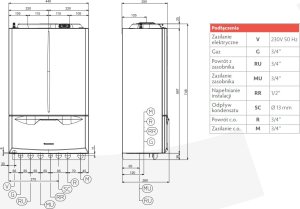Piec gazowy Immergas Kocioł kondensacyjny VICTRIX EXTRA 24 PLUS, jednofunkcyjny, wiszący 4