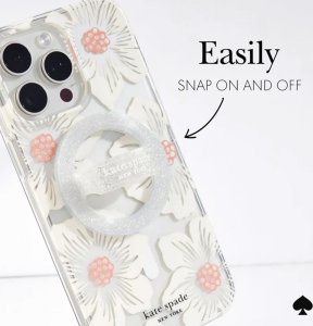 Case-Mate Kate Spade New York Magnetic Loop Grip - Uchwyt MagSafe na palec (The Sparkle Silver) 7