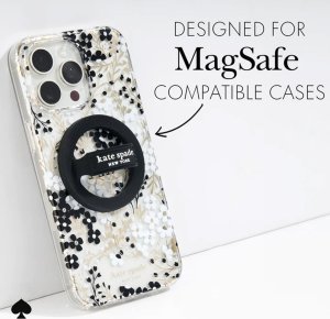 Case-Mate Kate Spade New York Magnetic Loop Grip - Uchwyt MagSafe na palec (Black) 4
