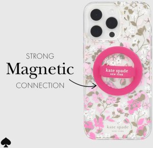 Case-Mate Kate Spade New York Magnetic Loop Grip - Uchwyt MagSafe na palec (Pom Pom Pink) 3