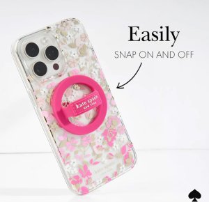 Case-Mate Kate Spade New York Magnetic Loop Grip - Uchwyt MagSafe na palec (Pom Pom Pink) 7