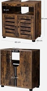 Maximex Szafka pod umywalkę LOFT brązowa 60 cm 6