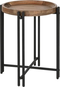 Bigbuy Home Stolik Home ESPRIT Drewno Metal 50 x 50 x 60 cm 1