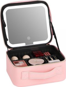 Nore Lagaminas kosmetikos priemonėms su veidrodžiu, rožinės aukso spalvos OSOMP040RG 2