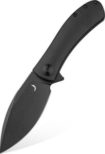 LionSteel Knives Nóż składany Trollsky Knives Mandu Full Black 1