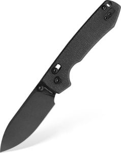 Bestech Knives Nóż składany Vosteed Raccoon CB Crossbar Lock Black 14C28N Black Micarta RCCB32VPMH 1