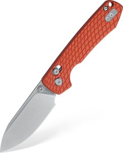 Cedrus Nóż składany Vosteed Raccoon CB Crossbar Lock Satin Nitro-V Orange Aluminium A0511 1