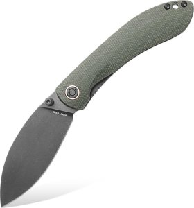 Bestech Knives Nóż składany Vosteed Nightshade TS Shilin Cutter Liner Lock Black Nitro-V Green Micarta NSTS32NPMN 1