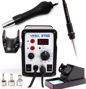 Techrebal Litavimo stotelė 2in1 Yihua 878D su karštu oru Hotair 700W 7