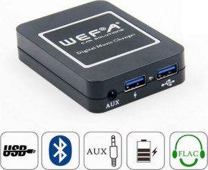 Radio samochodowe LogiLink WEFA, 11BT, USB/BT adapteris Nissan 1