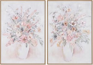 Bigbuy Home Obraz Home ESPRIT Shabby Chic Wazon 70 x 3,5 x 100 cm (2 Sztuk) 1