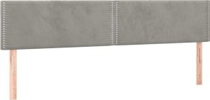 vidaXL vidaXL Łóżko kontynentalne z materacem i LED, jasnoszare, 120x190 cm 9