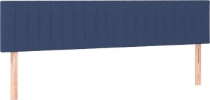 vidaXL vidaXL Łóżko kontynentalne z materacem, niebieskie, 120x190cm, tkanina 7