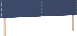 vidaXL vidaXL Łóżko kontynentalne z materacem, niebieskie, 120x190cm, tkanina 7