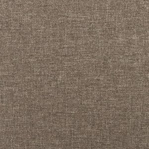 vidaXL vidaXL Łóżko kontynentalne z materacem, taupe, 120x190 cm, tkanina 8