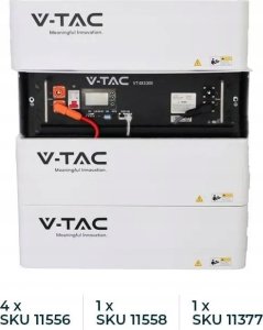 V-TAC Magazyn Bank Energii V-TAC VESTWOODS Powerbank RACK 100Ah 5,12kWh LiFePO4 VT-48100E-P2 10 Lat Gwarancji 4