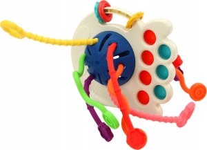LeanToys Zabawka Sensoryczna Ośmiornica Gryzak Dla Niemowląt Kolorowa 2
