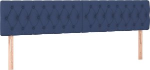 vidaXL vidaXL Łóżko kontynentalne z materacem, niebieskie, 120x190cm, tkanina 7