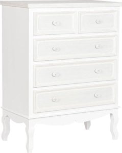 Bigbuy Home Komoda Home ESPRIT Biały Beżowy Drewno Drewno MDF Romantyczny 80 x 42 x 105 cm 1