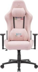 Fotel Arozzi Onex Short Pile Linen; Metal; Nylon base | Gaming Chairs | ONEX STC | Pink 1