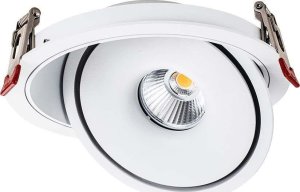 V-TAC Oprawa V-TAC LED Uchylny Downlight 12W LED COB CRI90+ CCT Biała VT-2512 3000K-4000K-6400K 785lm 1