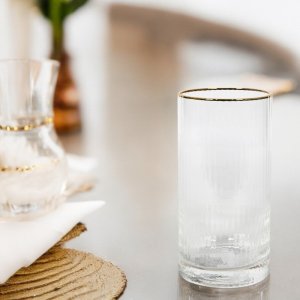 WMF Kieliszek szklanka Long Drink ZŁOTY PASEK 4 szt 6