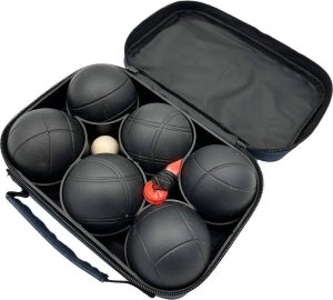 Enero KULE DO GRY 6 SZT- BOULE PETANQUE CZARNE POKROWIEC ENERO PRO 2
