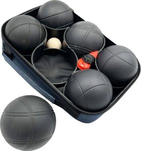 Enero KULE DO GRY 6 SZT- BOULE PETANQUE CZARNE POKROWIEC ENERO PRO 4
