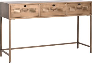 Bigbuy Home Console Home ESPRIT Złoty Metal 125,5 x 37 x 77 cm 1