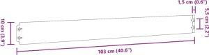 vidaXL vidaXL Obrzeża trawnikowe, 50 szt., 10x103 cm, giętkie, stal Corten 10