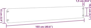 vidaXL vidaXL Obrzeża trawnikowe, 50 szt., 15x103 cm, giętkie, stal Corten 10