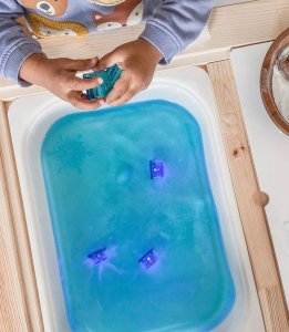 Seba/FR Skates Glo Pals, Kostki sensoryczne świecące w wodzie - Blair, 4 szt. 7