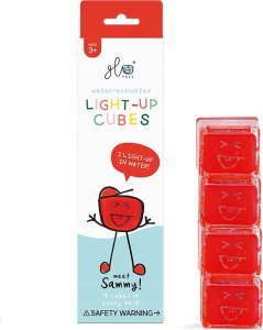 Seba/FR Skates Glo Pals, Kostki sensoryczne świecące w wodzie - Sammy, 4 szt. 4