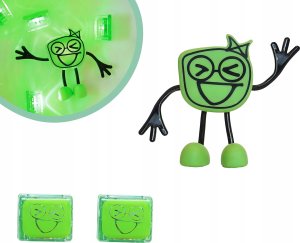 Duronic Glo Pals, Postać do kąpieli Pippa - zestaw z dwiema kostkami sensorycznymi świecącymi w wodzie 6