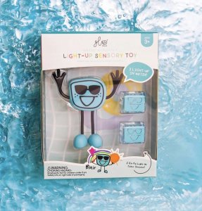 Duronic Glo Pals, Postać do kąpieli Blair - zestaw z dwiema kostkami sensorycznymi świecącymi w wodzie 5