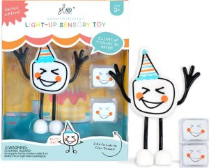 Soxo Glo Pals, Postać do kąpieli Party Pal - zestaw z dwiema kostkami sensorycznymi świecącymi w wodzie 8