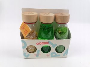 Jellystone Designs Petit Boum, Zestaw 3 Butelek sensorycznych - ŻYCIE 3