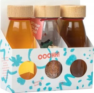 Petit Monkey Petit Boum, Zestaw 3 Butelek sensorycznych - LAS 2