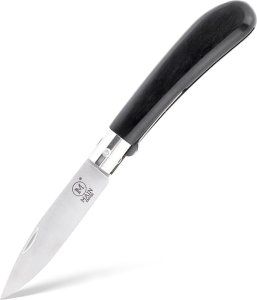 WE Knife Nóż Składany MAIN Knives German Line 1200 Drop Point 440A Black Pressed Wood 1