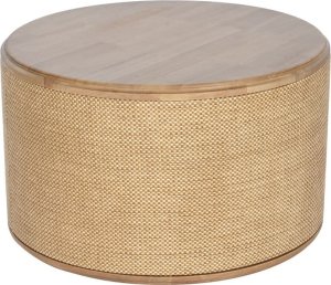 Bigbuy Home Stolik Home ESPRIT Naturalny Sznurek Jodła 70 x 70 x 42 cm 1