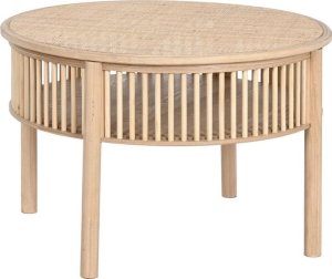 Bigbuy Home Stolik Home ESPRIT Naturalny Drewno świerkowe 75 x 75 x 49 cm 1