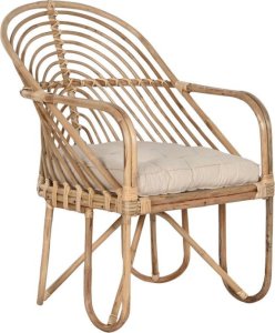 Bigbuy Home Zhradn stolika Home ESPRIT Bambus Rattan 58 x 61 x 87 cm 1