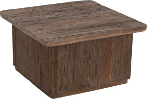 Bigbuy Home Stolik Home ESPRIT Brązowy Drewno 70 x 70 x 39 cm 1